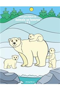 Livro para Colorir de Animais no Inverno 1 & 2