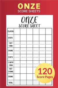 Onze Score Sheets 120 Score Pages