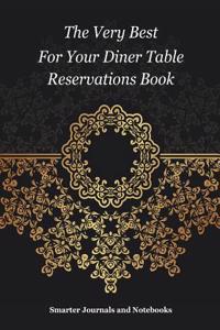 The Very Best for Your Diner Table Reservations Book