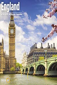 ENGLAND WALL CALENDAR 2020