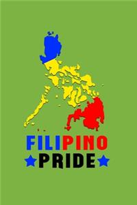 Filipino Pride: Filipino Blank Line Green Notebook / Journal Gift (6 x 9 - 120 pages)