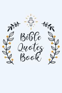 Bible Quotes Book: Inspirational Notebook with Scripture Verses