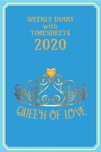 Weekly Diary with TimeSheets 2020