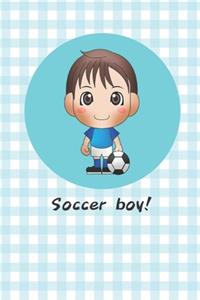 Notebook for Kids- Soccer Boy