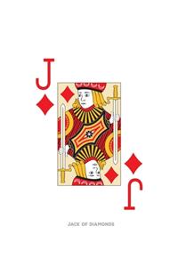 Jack Of Diamonds: Poker Card Notebook With Lined College Ruled Paper For Work, Home Or School. Cool 7.5 x 9.25 Notepad Journal For Taking Notes, Diaries Or Journaling