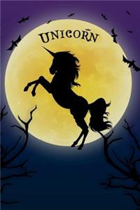 Unicorn Notebook Halloween Journal