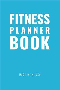 Fitness Planner Book - Monday Start (Cyan)