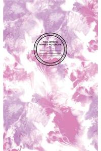 Pink Artistic Marble Notebook