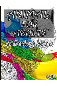 2: Animal for Adults Coloring Book