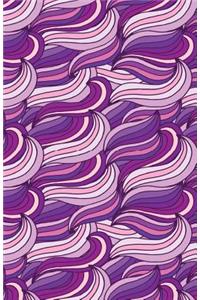 Bullet Journal Abstract Waves Purples
