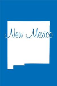 New Mexico - Cobalt Blue Lined Notebook with Margins