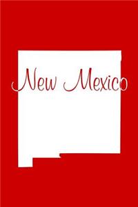 New Mexico - Red Lined Notebook with Margins