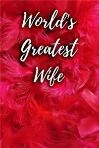 World's Greatest Wife: Blank Lined Journal
