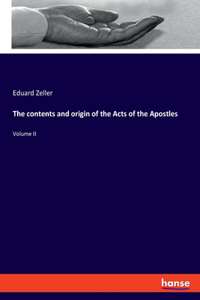 contents and origin of the Acts of the Apostles