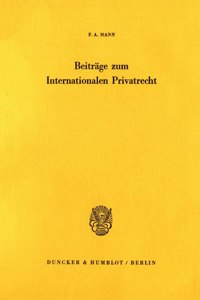 Beitrage Zum Internationalen Privatrecht