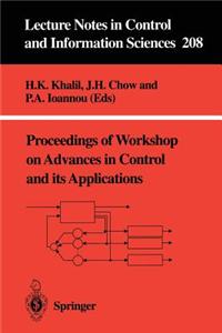 Proceedings of Workshop on Advances in Control and Its Applications