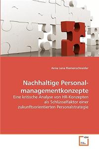 Nachhaltige Personal- managementkonzepte