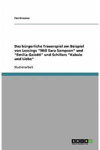 bürgerliche Trauerspiel am Beispiel von Lessings 