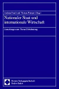 Nationaler Staat Und Internationale Wirtschaft