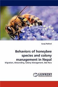 Behaviors of honeybee species and colony management in Nepal