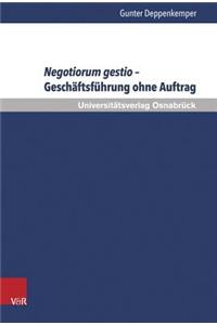 Negotiorum Gestio - Geschaftsfuhrung Ohne Auftrag