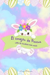 El conejito de Pascua Libro de colorear para ninos