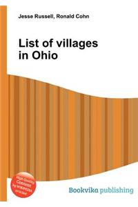 List of Villages in Ohio