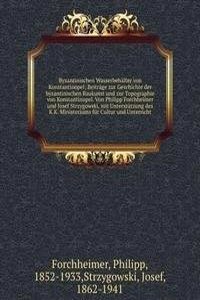 Byzantinischen Wasserbehalter von Konstantinopel