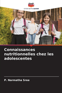 Connaissances nutritionnelles chez les adolescentes