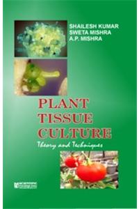 Plant Tissue Culture : Theory and Techniques P/B