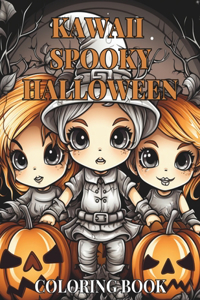 Kawaii Spooky Halloween Children's Coloring Book