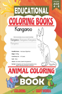 Educational Coloring Books Animal Coloring Book for Kids Ages 4-8