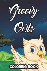 Groovy Owls Coloring Book