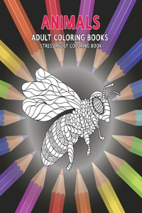 Adult Coloring Books Animals - Stress Relief Coloring Book