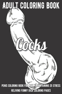 Cocks Coloring Book