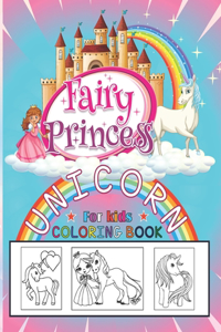 Fairy Princess Unicorn Coloring book for kids