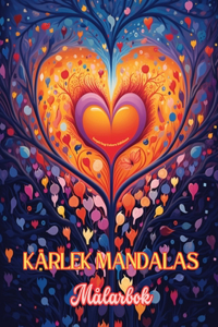 Kärlek Mandalas Målarbok Källan till oändlig kreativitet Idealisk present till Alla hjärtans dag