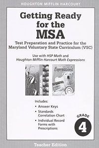 Harcourt School Publishers Math Maryland: Test Preparation Teacher Edition Grade4
