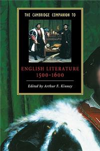 Cambridge Companion to English Literature, 1500 1600