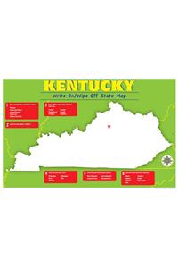 Kentucky Write-On/Wipe-Off Desk Mat - State Map