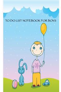 To Do List Notebook For Boys
