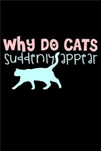 Why Do Cats Suddenly Appear: Funny Life Moments Journal and Notebook for Boys Girls Men and Women of All Ages. Lined Paper Note Book.