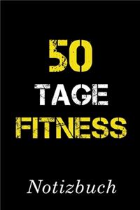 50 Tage Fitness Notizbuch