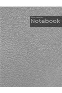 Silver Leather Notebook