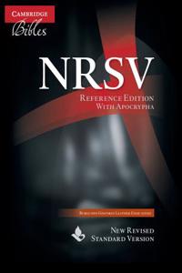 NRSV Reference Bible with Apocrypha, Burgundy Leather Edge-Lined Goatskin Leather, NR566:XAL