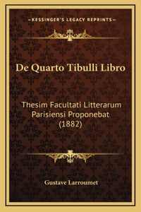 De Quarto Tibulli Libro