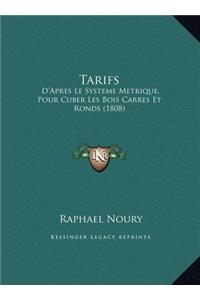 Tarifs