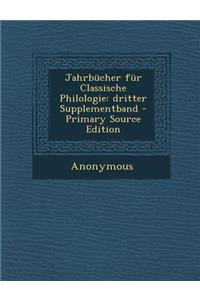 Jahrbucher Fur Classische Philologie