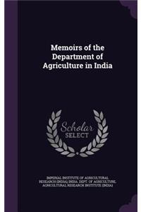 Memoirs of the Department of Agriculture in India