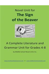 Novel Unit for The Sign of the Beaver